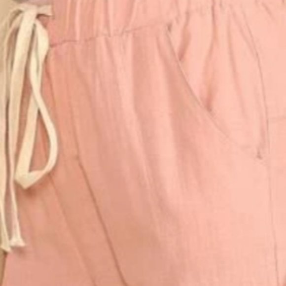 Pink Drawstring Pants With Pockets - Picture 10 of 13